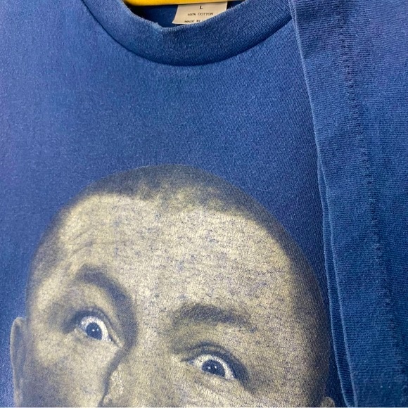 Vintage 1997 Three Stooges Curly Blue Single Stitch T Shirt Made In USA Large - Picture 2 of 9